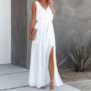 white backless mermaid prom dress Zapaka Women Cute White Bateau Short Graduation Dress Long Sleeves Lace-Up  Back Commencement Dress with Lace – ZAPAKA main image 1